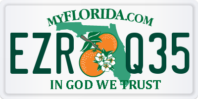 FL license plate EZRQ35