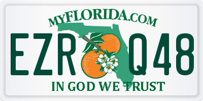 FL license plate EZRQ48