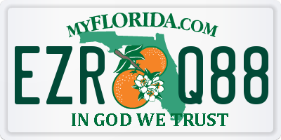 FL license plate EZRQ88