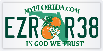 FL license plate EZRR38