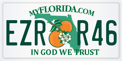 FL license plate EZRR46