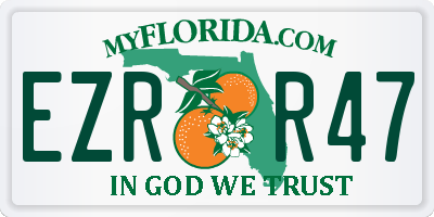 FL license plate EZRR47