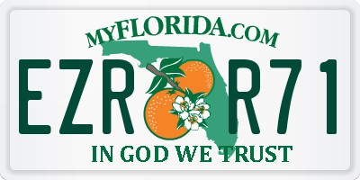 FL license plate EZRR71