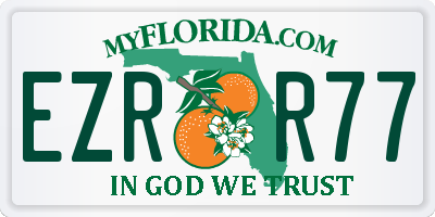 FL license plate EZRR77