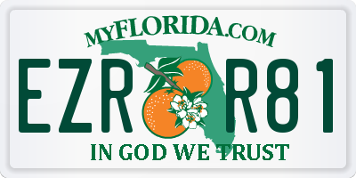 FL license plate EZRR81