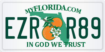 FL license plate EZRR89