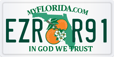 FL license plate EZRR91