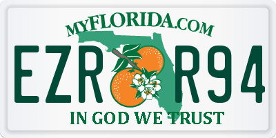 FL license plate EZRR94