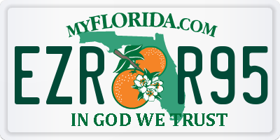 FL license plate EZRR95