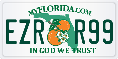 FL license plate EZRR99