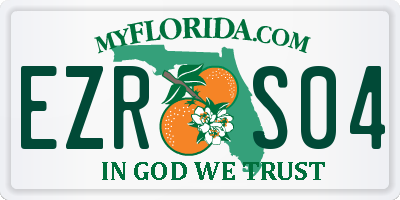 FL license plate EZRS04