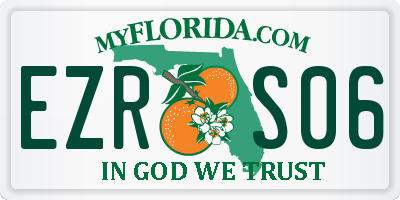 FL license plate EZRS06