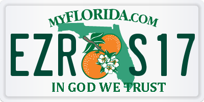 FL license plate EZRS17