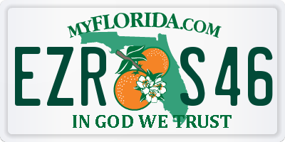 FL license plate EZRS46