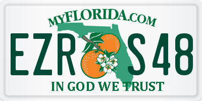 FL license plate EZRS48