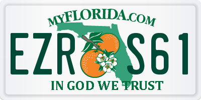 FL license plate EZRS61