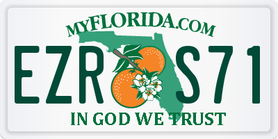 FL license plate EZRS71