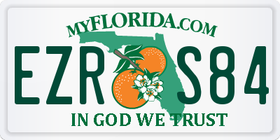 FL license plate EZRS84