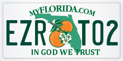 FL license plate EZRT02