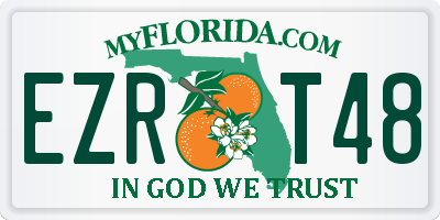 FL license plate EZRT48