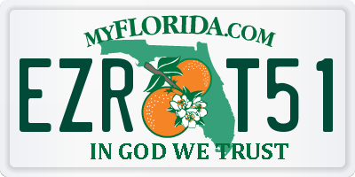 FL license plate EZRT51