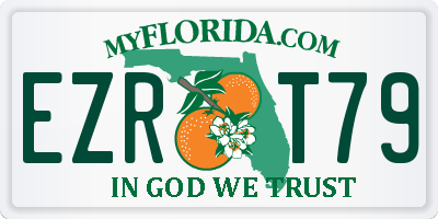 FL license plate EZRT79