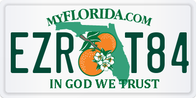 FL license plate EZRT84