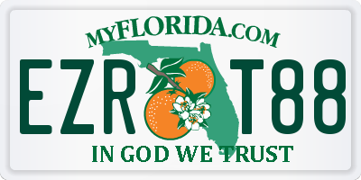 FL license plate EZRT88