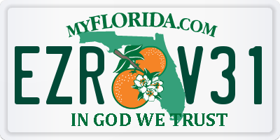 FL license plate EZRV31