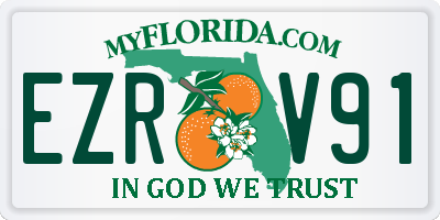 FL license plate EZRV91