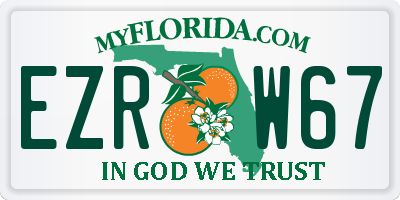 FL license plate EZRW67