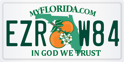 FL license plate EZRW84