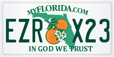 FL license plate EZRX23