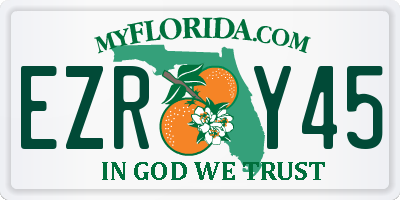 FL license plate EZRY45