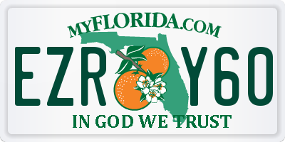 FL license plate EZRY60