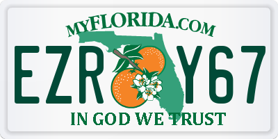 FL license plate EZRY67