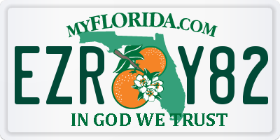 FL license plate EZRY82