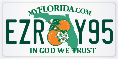 FL license plate EZRY95