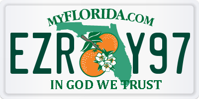 FL license plate EZRY97