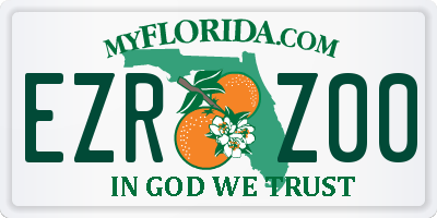 FL license plate EZRZ00