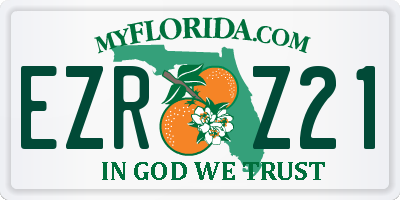 FL license plate EZRZ21