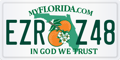 FL license plate EZRZ48