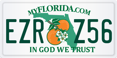 FL license plate EZRZ56