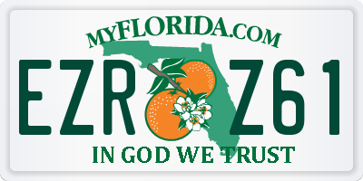 FL license plate EZRZ61