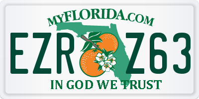 FL license plate EZRZ63