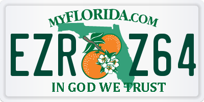 FL license plate EZRZ64