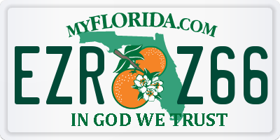 FL license plate EZRZ66