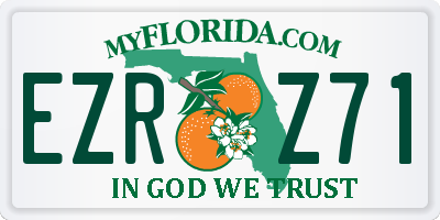 FL license plate EZRZ71