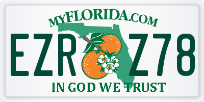 FL license plate EZRZ78