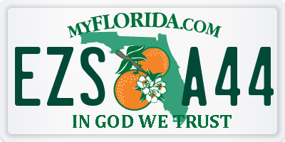 FL license plate EZSA44